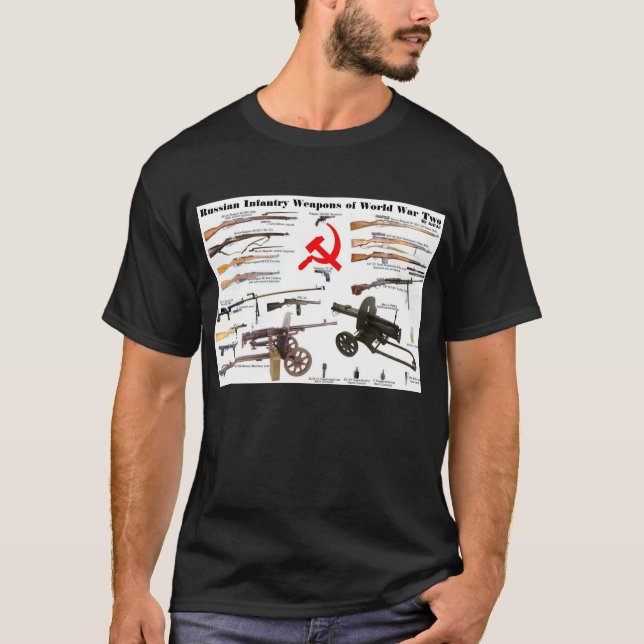 Camiseta Armas rusas de la infantería de WW2 (Anverso)