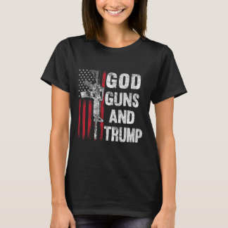 Camiseta Armas Y Bandera De Segunda Enmienda De Trump Ar15