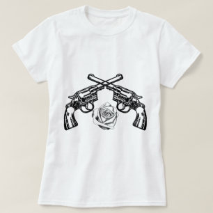 Camiseta armas y rosas