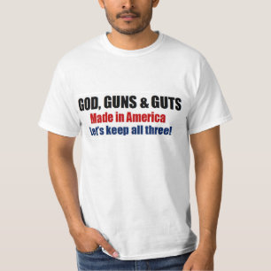 Camiseta Armas y tripa - favorables tropas de dios del arma