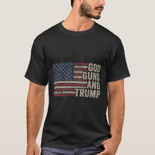 Camiseta Armas Y Trump - A Favor De Dios, Divertido Republi