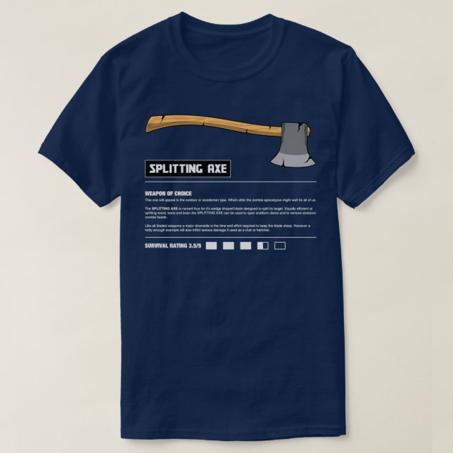 Camiseta Armas zombis (Diseño del anverso)