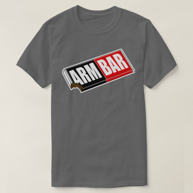 Camiseta Armbar Chocolate Bar divertido BJJ y MMA pun (Diseño del anverso)