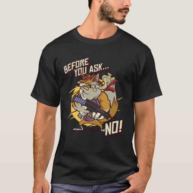 Camiseta Armed Red Foxes Before You Ask No Wild Animal Fox (Anverso)