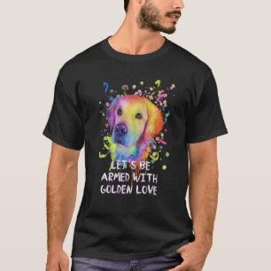 Camiseta Armémonos con el amor dorado Rescate perro Dorado 