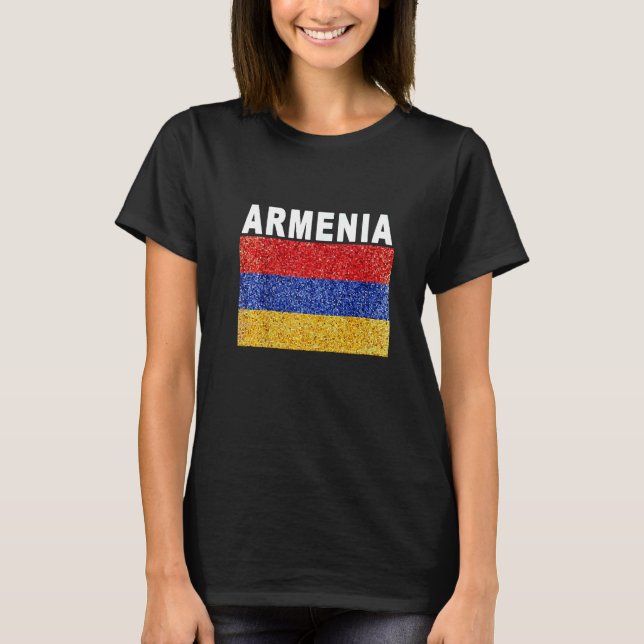 Camiseta Armenia   Artistic Armenian Flag (Anverso)