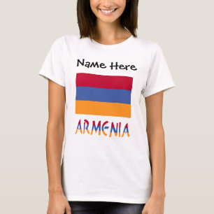 Camiseta Armenia Bandera Armenia Negra Personalización