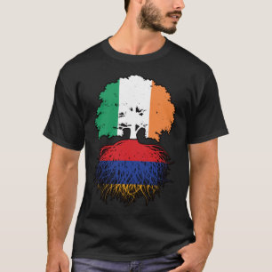 Camiseta Armenia: Bandera de raíces de árboles de Irlanda i