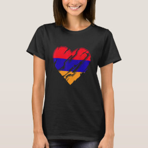 Camiseta Armenia Corazón Bandera Armenia Orgullo Armenio