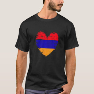 Camiseta Armenia Corazón Bandera Armenia Orgullo Armenio