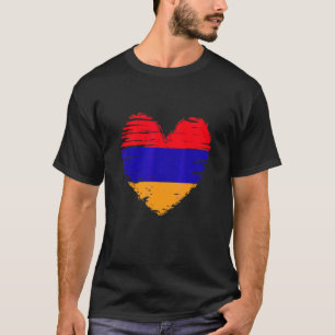 Camiseta Armenia Corazón Bandera Armenia Orgullo Armenio