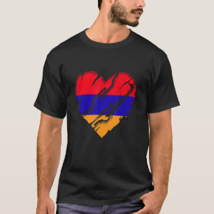 Camiseta Armenia Corazón Bandera Armenia Orgullo Armenio