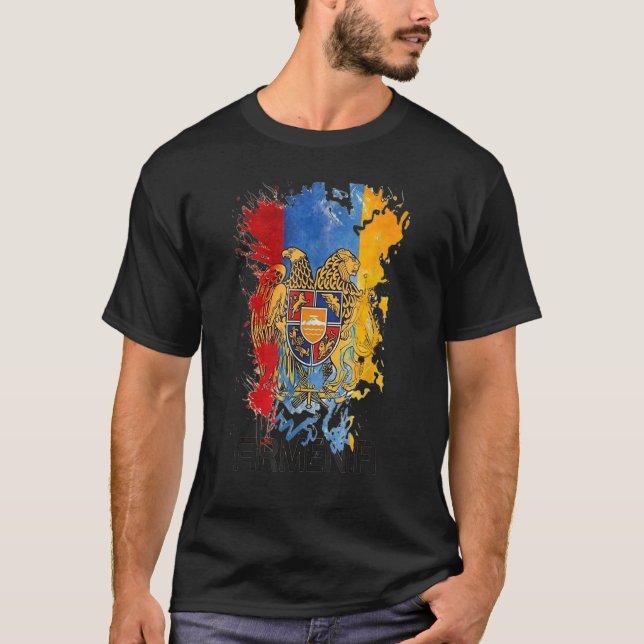 Camiseta Armenia Flag  Armenian clothes  Armenia   for wome (Anverso)