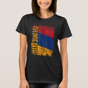 Camiseta ARMENIA Gran Bandera Vintage Molestias ARMENIA