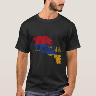 Camiseta Armenia: Molestias por recuerdo de bandera y mapa