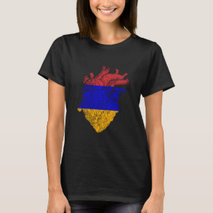 Camiseta Armenia Orgullo Armenio Bandera De Armenia Corazón