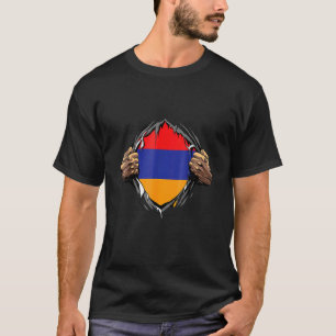 Camiseta Armenia Roots Flag Patriótico Armenia Herencia Mel