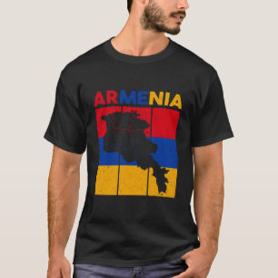 Camiseta Armenia vintage Map Armenia Flag Armenia Mascotas 