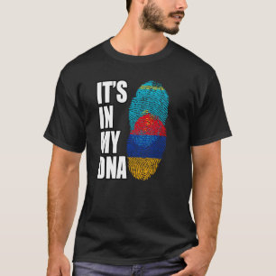 Camiseta Armenia Y Kazajistán Mezclan Bandera Del Patrimoni