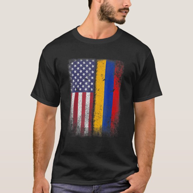 Camiseta Armenian American Flag Armenia Usa (Anverso)