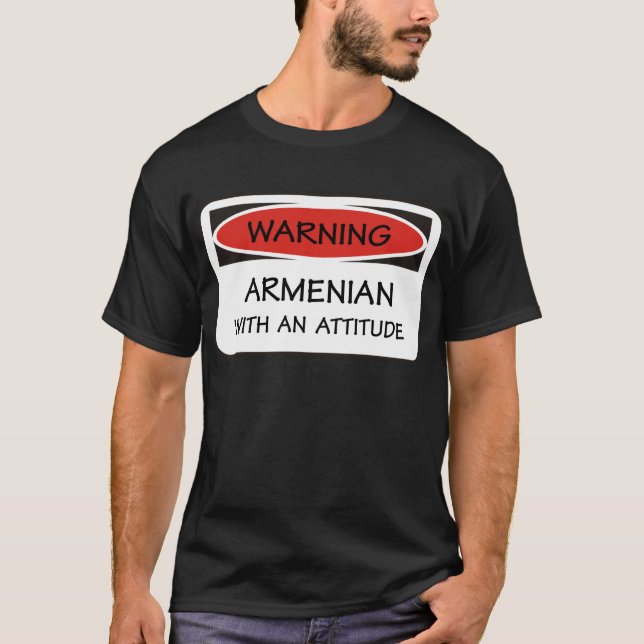 Camiseta Armenio de la actitud (Anverso)