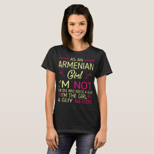Camiseta Armenio el humor de las necesidades de los