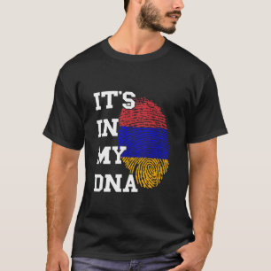 Camiseta Armenio Está En Mi Huella Dactilar Armenia Raíz