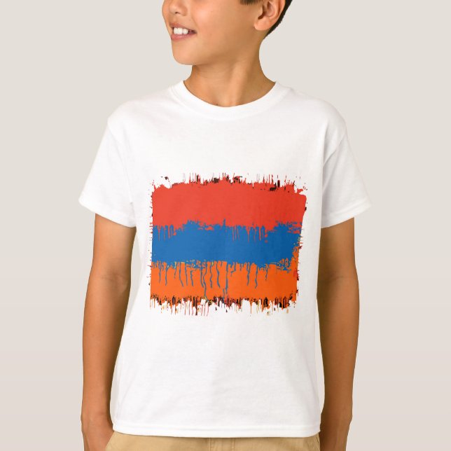 Camiseta Armenio FlagSplat (Anverso)