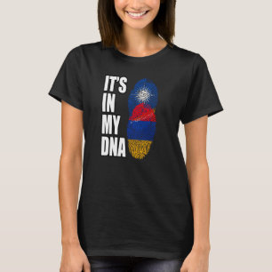 Camiseta Armenio Y Marshalés Mezclan Bandera Del Patrimonio