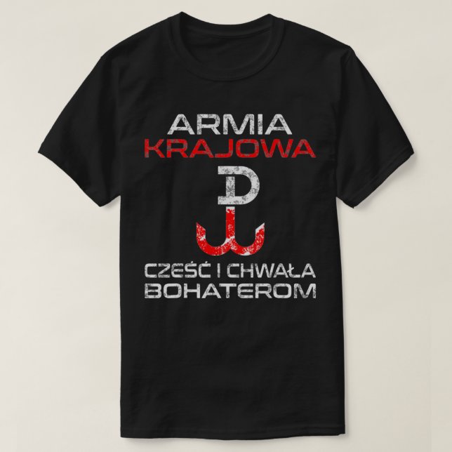 Camiseta Armia Krajowa 1944 Poland Polskie Polish Resistanc (Diseño del anverso)