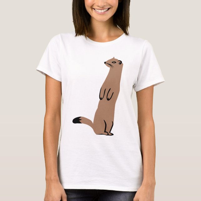 Camiseta Armiño - Stoat - comadreja (Anverso)