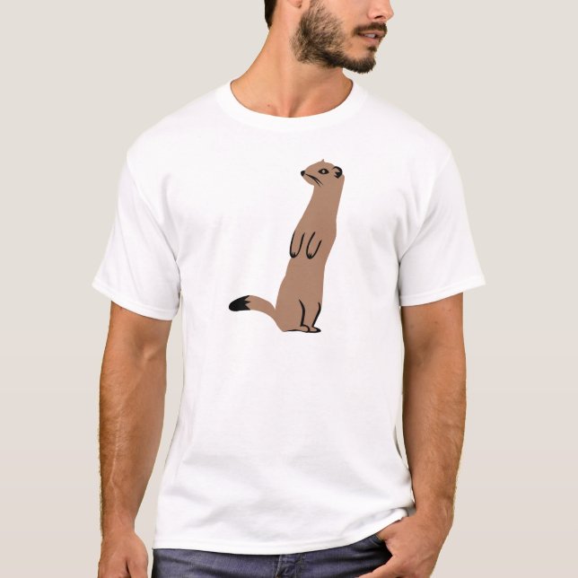 Camiseta Armiño - Stoat - comadreja (Anverso)