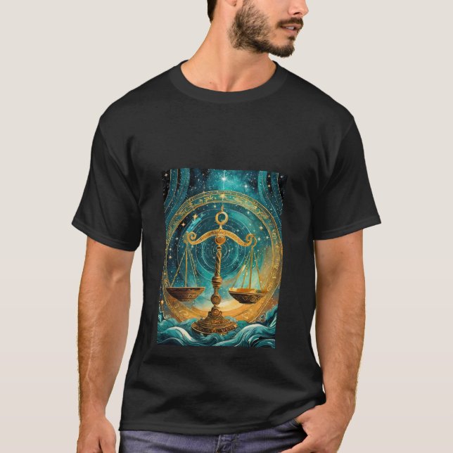 Camiseta Armonía Celestial: Escala Libra (Anverso)