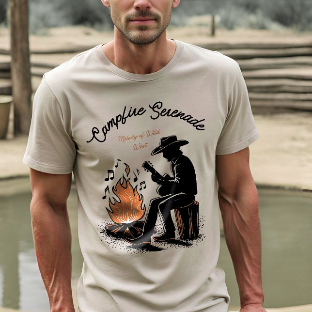 Camiseta Armonía de Cowboy Campfire - Guitarra nostálgica (Subido por el creador)