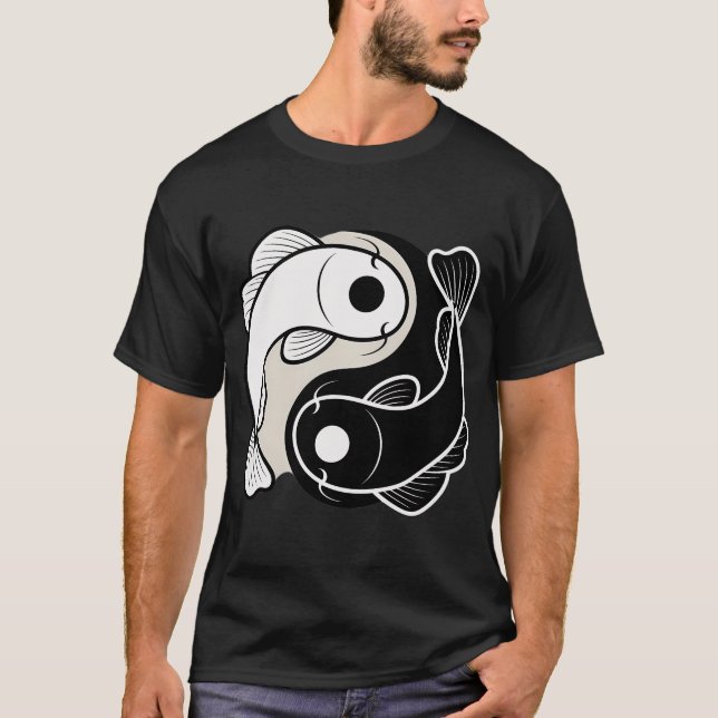 Camiseta Armonía de Koi Yin Yang (Anverso)