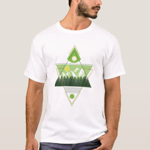 Camiseta Armonía de la Naturaleza Geométrica