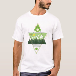 Camiseta Armonía de la Naturaleza Geométrica
