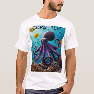 Camiseta Armonía de pulpo y arrecife de coral"