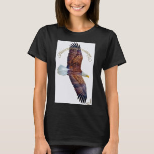 Camiseta Armonía del Espíritu de Libertad Águila Algodón Or
