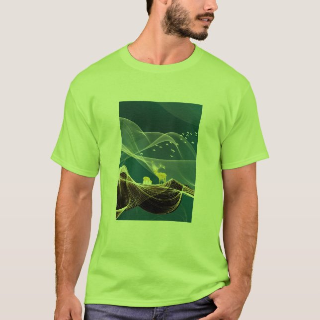 Camiseta Armonía Dorada.  (Anverso)