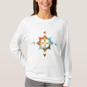 Camiseta Armonía elemental: Cuatro elementos Sagrado Símbol