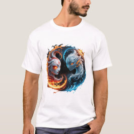 Camiseta Armonía elemental, yin y yang de la naturaleza.