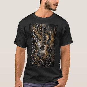 Camiseta Armonía en Fragmentos   Guitarra de Micro Mosaico 
