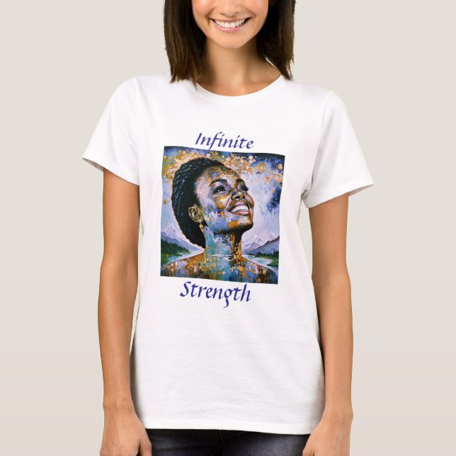 Camiseta "Armonía en oro y cielo" (Anverso)
