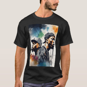 Camiseta Armonía en Rimas Dúo Dinámico en Lienzo Colorido