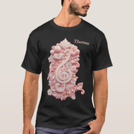 Camiseta Armonía en rosa, un majestuoso y estilizado trinqu