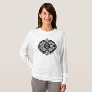 Camiseta Armonía floral de encaje