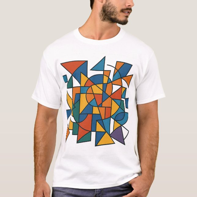 Camiseta Armonía geométrica (Anverso)