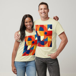 Camiseta Armonía Geométrica: Diseño Artístico