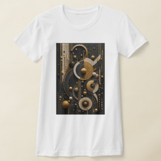 Camiseta Armonía Geométrica en Mosaico Micro 3D